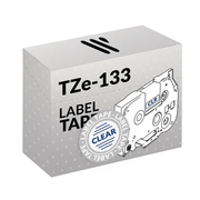 Brother TZe-133 Blu/Trasparente Nastro per Etichettatrice Compatibile