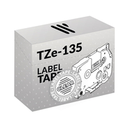 Brother TZe-135 Bianco/Trasparente Nastro per Etichettatrice Compatibile