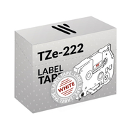 Brother TZe-222 Rosso/Bianco Nastro per Etichettatrice Compatibile