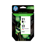 HP 21/22 Multicolore Confezione da 2 Cartucce Nero/A Colori Originale