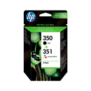 HP 350/351 Multicolore Confezione da 2 Cartucce Nero/A Colori Originale