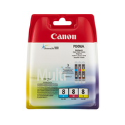 Canon CLI-8  Multipack da 3 Cartucce Originale