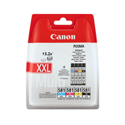 Canon CLI-581XXL  Multipack da 4 Cartucce Originale