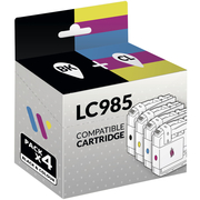 Compatibile Brother LC985 Confezione da 4 Cartucce