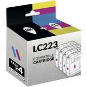 Compatibile Brother LC223 Confezione da 4 Cartucce
