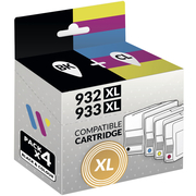 Compatibile HP 932XL/933XL Confezione da 4 Cartucce