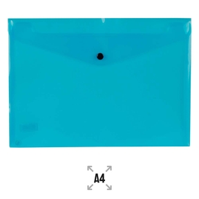 Liderpapel Cartella a busta A4 con chiusura a scatto (blu)