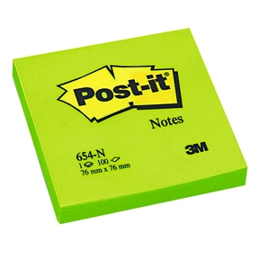 Post-it Notas Adesivi 76 x 76 mm (100 fogli) (Verde)