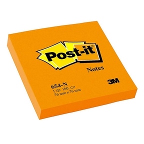 Post-it Notas Adesivo 76 x 76 mm (100 fogli) (Arancione)