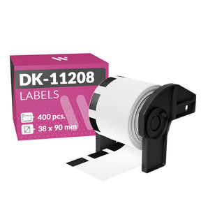 Brother DK-11208 Etichette Compatibili (38,0x90,0 mm – 400 Pz.)