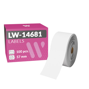 Dymo LW-14681 Etichette Compatibili per CD/DVD (57,0 mm – 100 Pz.)
