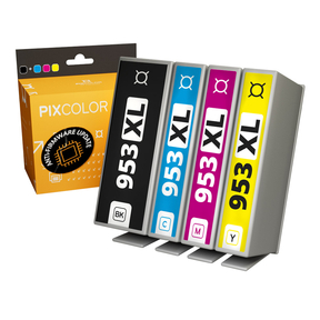 Compatibili PixColor HP 953XL Confezione 4 (BK/C/M/Y) Anti-Firmware Update