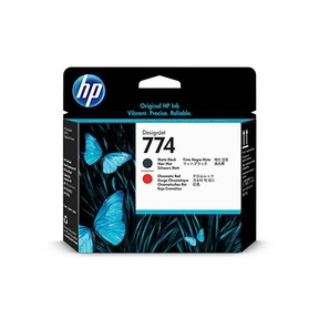 HP 774 Nero Opaco/Rosso Cromatico Testina di Stampa