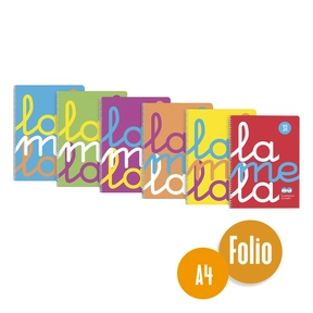 Lamela Quaderno Polipropilene A4 6 pz Assortiti Fluo