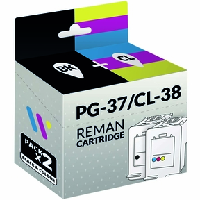 Compatibile Canon PG-37/CL-38 Nero/Colore Set