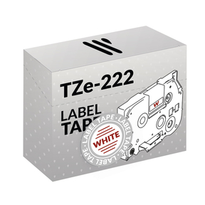 Compatibile Brother TZe-222 Rosso/Bianco