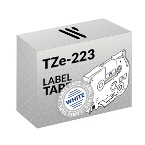Compatibile Brother TZe-223 Blu/Bianco