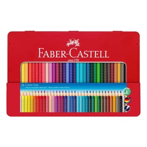 Faber-Castell Grip matite colorate (Scatola di Metallo 36 pz.)