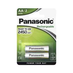 Panasonic AA 2.450 mAh Ricaricabile (2 Und.)