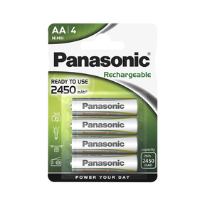 Panasonic AA 2.450 mAh Ricaricabile (4 Und.)