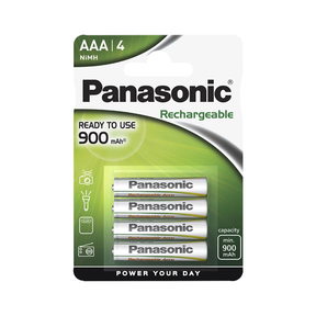 Panasonic AAA 900 mAh Ricaricabile  (4 Und.)