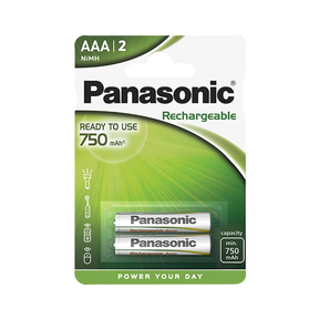 Panasonic AAA 750 mAh Ricaricabile (2 Und.)