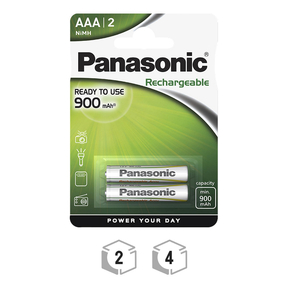 Panasonic AAA 900 mAh Ricaricabile 