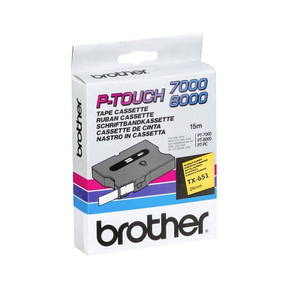 Brother TX-651 Nero/Giallo Nastro per Etichettatrice Originale -  Webcartuccia