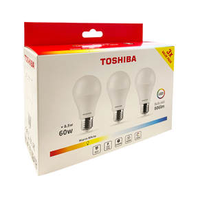 Toshiba LED E27 8.5W Calda (3000K) (3 pz.)