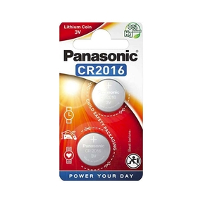 Panasonic Lithium Power CR2016 (2 pezzi)