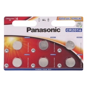 Panasonic Lithium Power CR2016 (6 pezzi)