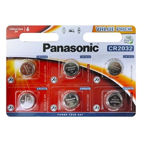 Panasonic Lithium Power CR2032 (6 pezzi)