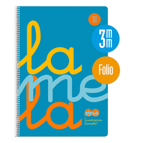 Lamela Taccuino Polipropilene / Folio 3 mm (Blu)