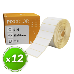 PixColor Desk Labels 25x76 Etichette termiche (Pack 12)