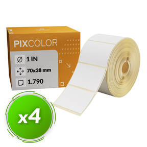 PixColor Desk Labels 70x38 Etichette termiche (Pack 4)