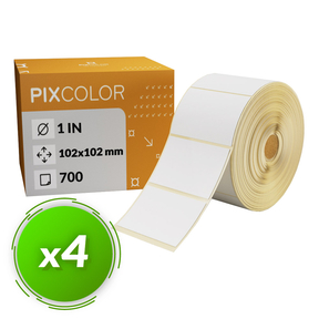 PixColor Desk Labels 102x102 Etichette termiche (Pack 4)