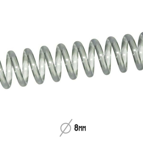 Spirale in plastica trasparente 5:1 (8 mm)